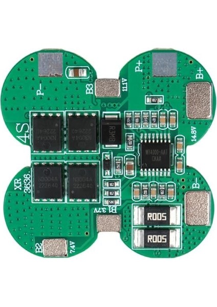 Weko 4s 14.8V-16.8V 15A Li-Ion 18650 Bms Koruma Kartı Devre