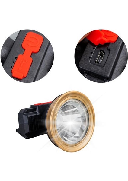 MX-81003 2 Watt Micro-Usb Şarjlı 1200MAH 3 Modlu Kafa Lambası Feneri