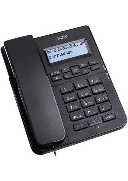 Karel TM-145 Kablolu Ekranlı Masaüstü Analog Telefon
