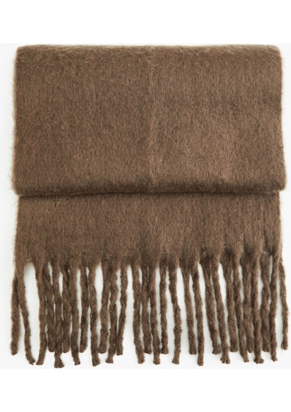 Yumuşak Dokulu Püsküllü Uzun Atkı fiyatları