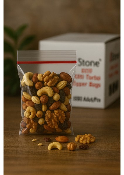 Kilitli Torba Kına Çerez Lokum Poşeti 8X10 100 Adet fiyatları