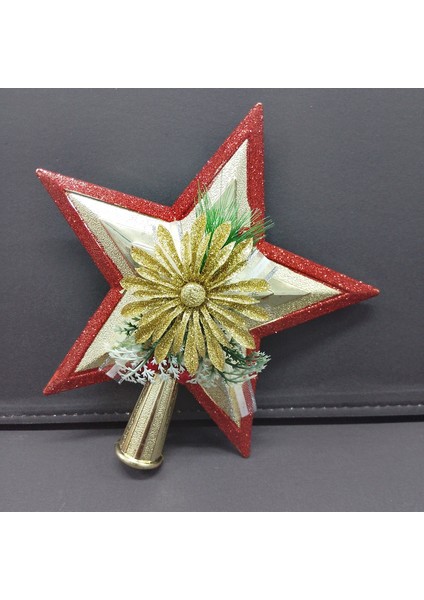 Renkli Yılbaşı Yıldızı ve Çam Ağacı Süsü, Şık ve Neşeli Dekorasyon Parçası modelleri