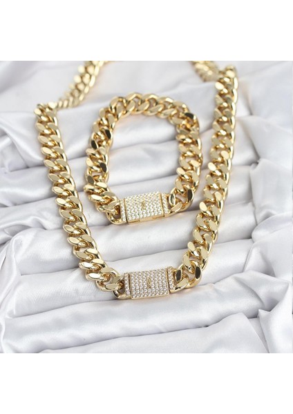 Xuping Gurmet Gold Renk Kolye ve Bileklik Seti