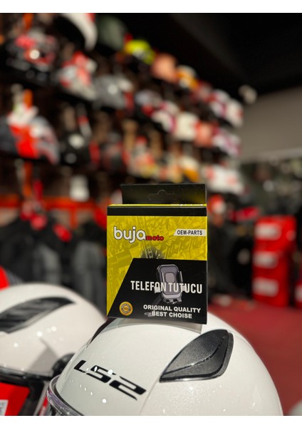 Telefon Tutucu Motosiklet Ayna Bağlantılı ( Bağlantı Kısmı Metal)