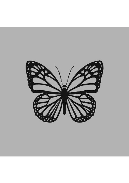 Ahşap Işleme Duvar Süsü- Kelebek - 50 cm x 30 cm