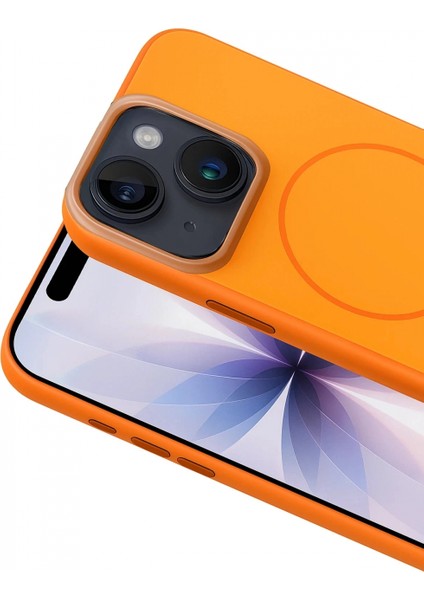 Apple iPhone 14 Neva Magsafe Kapak - Turuncu fiyatları