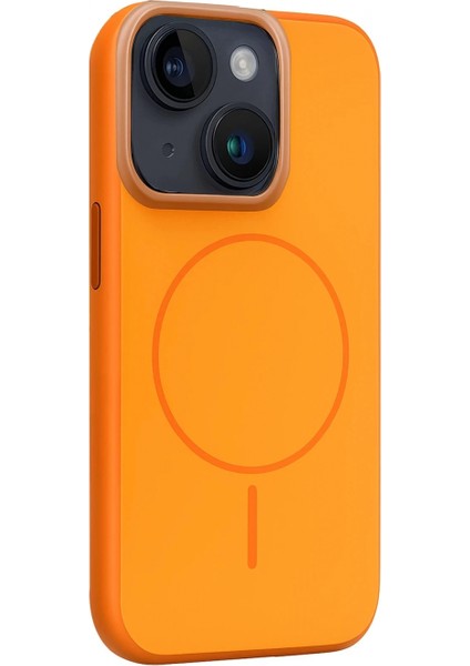 Apple iPhone 14 Neva Magsafe Kapak - Turuncu modelleri