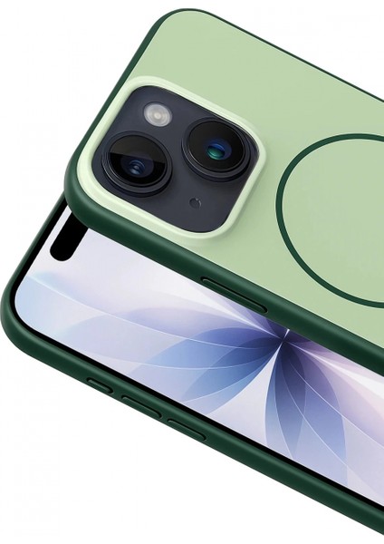 Apple iPhone 14 Neva Magsafe Kapak - Koyu Yeşil fiyatları
