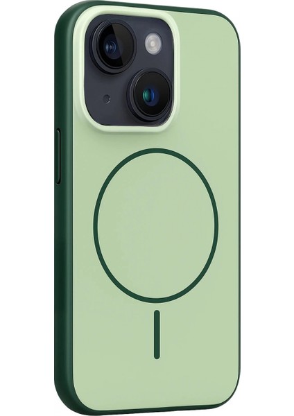 Apple iPhone 14 Neva Magsafe Kapak - Koyu Yeşil modelleri
