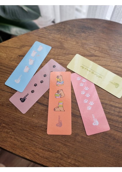 Sevimli Hayvanlar ve Avokado Temalı 5'li Kitap Ayracı Seti | Rotaly fırsatları