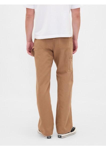 Erkek Kahverengi Canvas '90S Loose Pantolon fırsatları