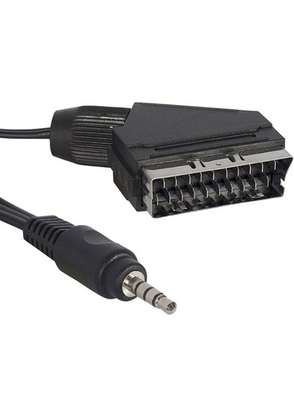Av Kablo Scart Kablo 3.5 mm 1.2 Metre Kısa Jack