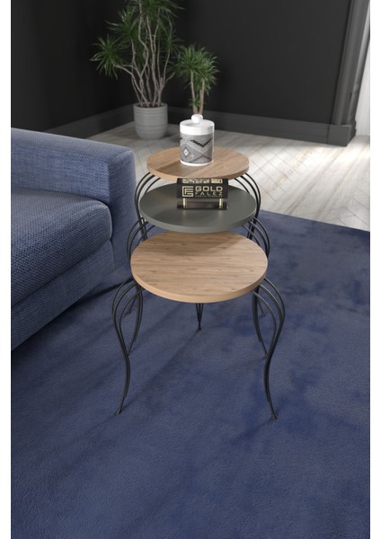 ZİGON SEHPA LÜKENS ANTRASİT CEVİZ