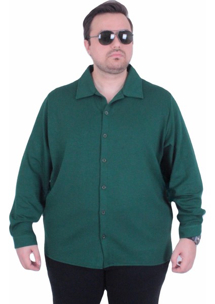 Mocgrande Erkek Büyük Beden Uzun Kollu Gömlek 25727 Neftı