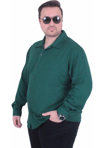 Mocgrande Erkek Büyük Beden Uzun Kollu Gömlek 25727 Neftı fiyatları