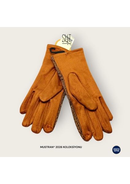 Syt Kadın Kışlık Dokunmatik Eldiven - Desenli Suni Deri/Kumaş Şık Tokalı & Düğmeli Modeller fiyatları