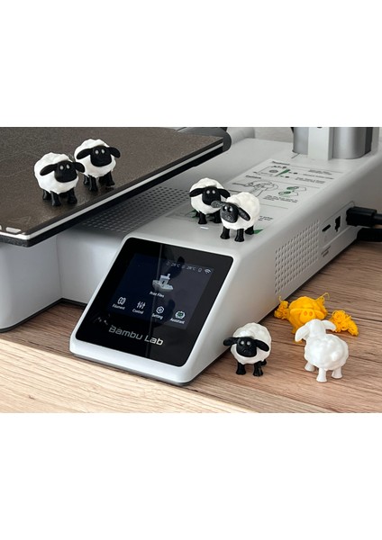 Mini Koyun Dekor Figürleri – 10’lu Set | Turuncu / Beyaz / Pembe / Karışık