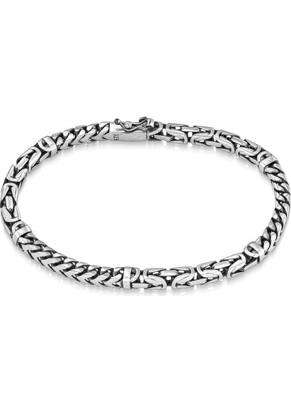 925 Ayar Gümüş El Işlemeli Gurmet Zincir Model Erkek Bileklik fiyatları