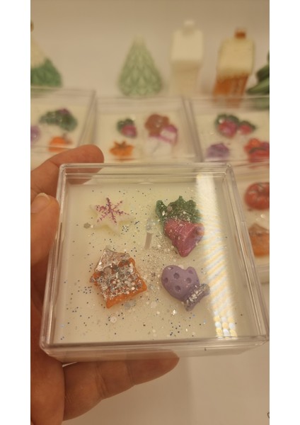 Yılbaşı Temalı 4 Lü Mum