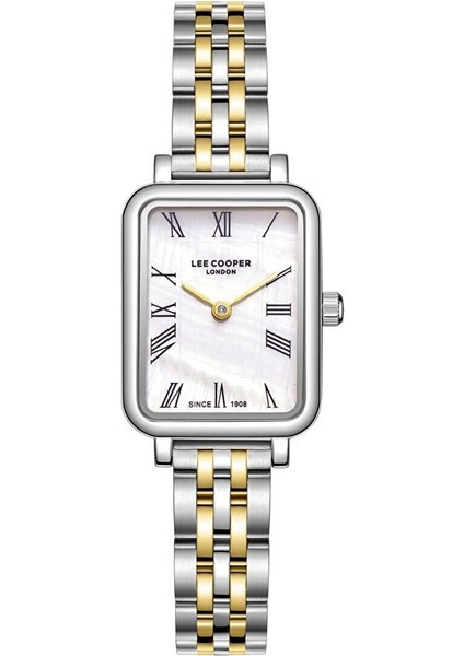 LC08232.220 Kadın Kol Saati – Şık Dikdörtgen Kasa, Metal Bilezik, Silver/gold