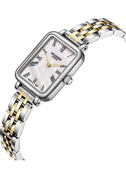 LC08232.220 Kadın Kol Saati – Şık Dikdörtgen Kasa, Metal Bilezik, Silver/gold fiyatları