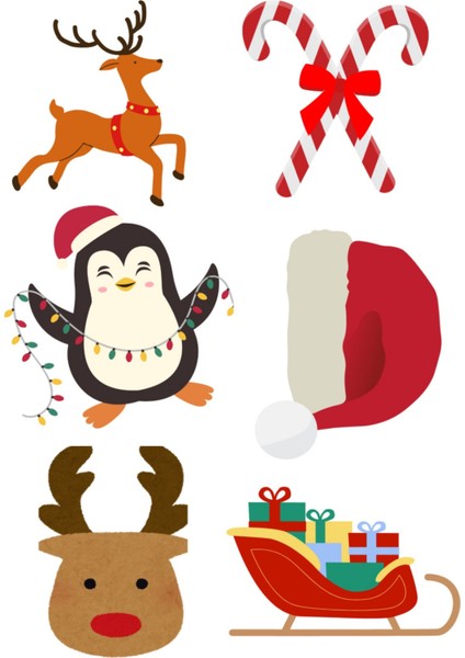 Renkli 12 Figür Keçe Süsler Yılbaşı Ağacı Dekoru Noel Şenliği fiyatları