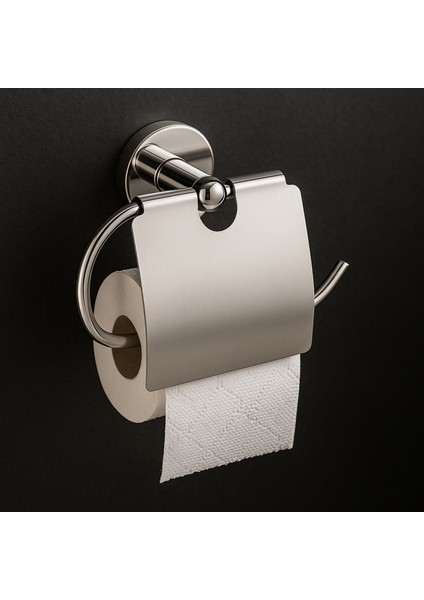 Prima Geniş Kapaklı Krom Tuvalet Kağıtlığı 5 Yıl Garantili
