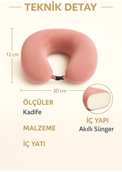 Visco, Seyahat, Boyun, Yastığı, Rahat, Uyku,Pembe. Kadifemsi Yastık indirimleri