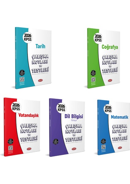 Data 2026 KPSS Genel Yetenek Genel Kültür Çalışma Notları ve Test