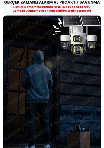 X34B – 4 Kameralı, 4g Sim Kartlı, 2 Solar Panel Destekli, 50GB Türk Telekom M2M Hat Hediyeli modelleri