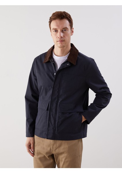 Yeni Sezon Standart Kalıp Gömlek Yaka Erkek Mont
