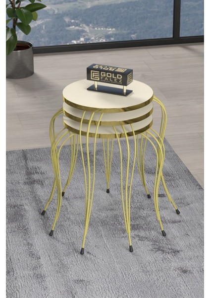 ZİGON SEHPA LÜKENS GOLD KREM fiyatları