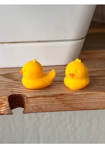 Mini Sarı Civciv Dekor Figürleri – 10’lu Set | 2 cm | Minyatür Hobi ve Dekor modelleri