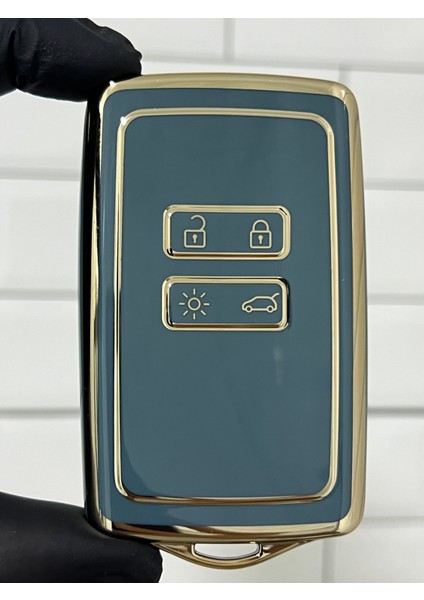 Dacia Duster Sandero Iıı Sandero Stepway Kartlı Nano Anahtar Kılıfı Gri modelleri