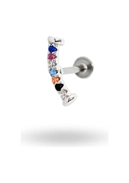 Cerrahi Çelik Renkli Taşlı Piercing fiyatları