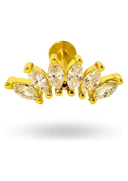 Cerrahi Çelik Beş Taş Piercing modelleri