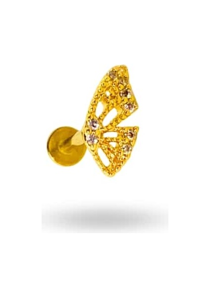 Cerrahi Çelik Taşlı Kelebek Piercing fiyatları