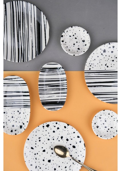 Porselen Sidereal Kahvaltı ve Ikram Takımı 6 Kişilik 14 Parça modelleri