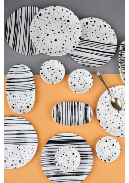 Porselen Sidereal Kahvaltı ve Ikram Takımı 6 Kişilik 14 Parça fırsatları