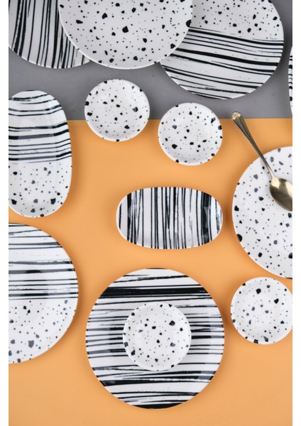 Porselen Sidereal Kahvaltı ve Ikram Takımı 6 Kişilik 14 Parça indirimleri