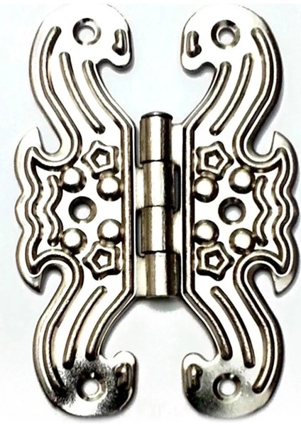 Dekoratif Sac Menteşe - Büyük, Nikel, 100 Adet