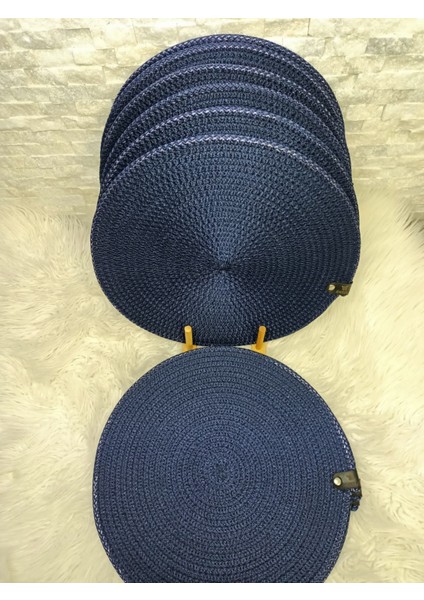 Lacivert Amerikan Servis,supla Takımı 6 Adet 33CM fiyatları