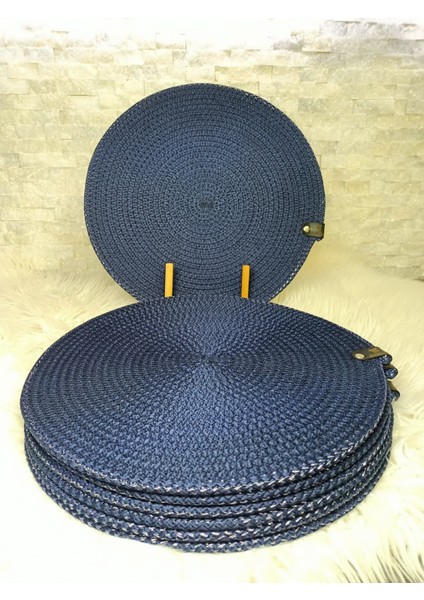 Lacivert Amerikan Servis,supla Takımı 6 Adet 33CM modelleri