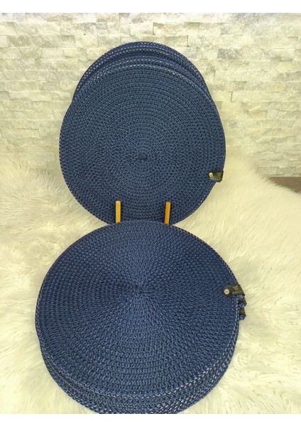 Lacivert Amerikan Servis,supla Takımı 6 Adet 33CM indirimleri