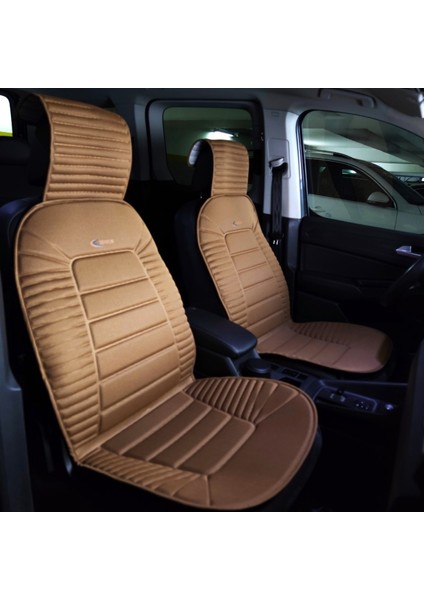 Chevrolet Captiva Oto Koltuk Minderi Ön 2'li Set Taba Bumerang Serisi Scr