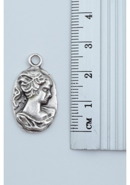 Vintage Cameo Gümüş Kaplama Düz Zincir Kolye modelleri