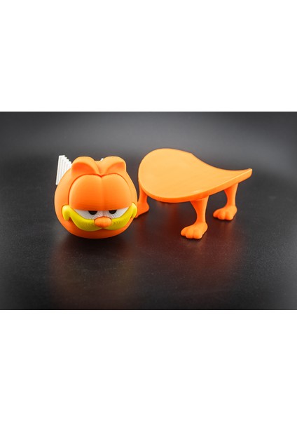 Turuncu 3D Garfield Tuvalet Kağıdı Süsü, Şık ve Eğlenceli Dekorasyon Için Ideal modelleri