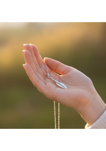 Mızrak Ucu Gümüş Kaplama Düz Zincir Kolye indirimleri