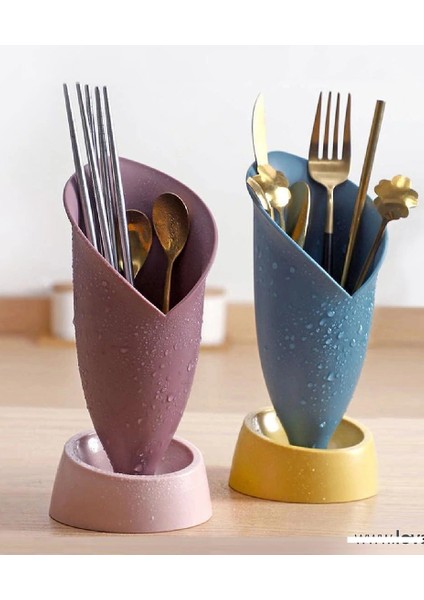 Lale Figürlü Tezgah Üstü Kaşıklık