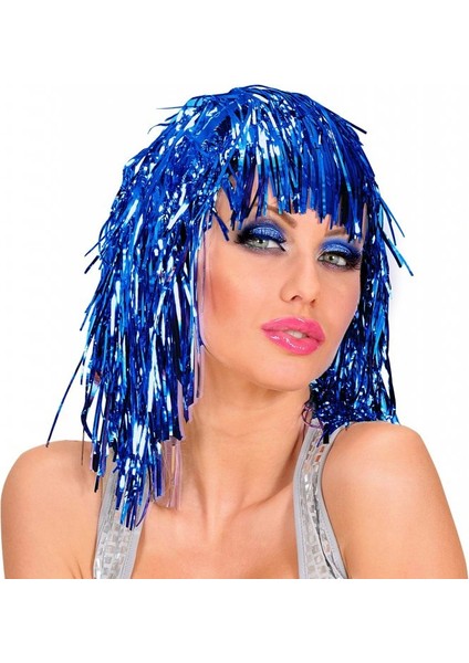 Işıltılı Metalize Parti Peruğu